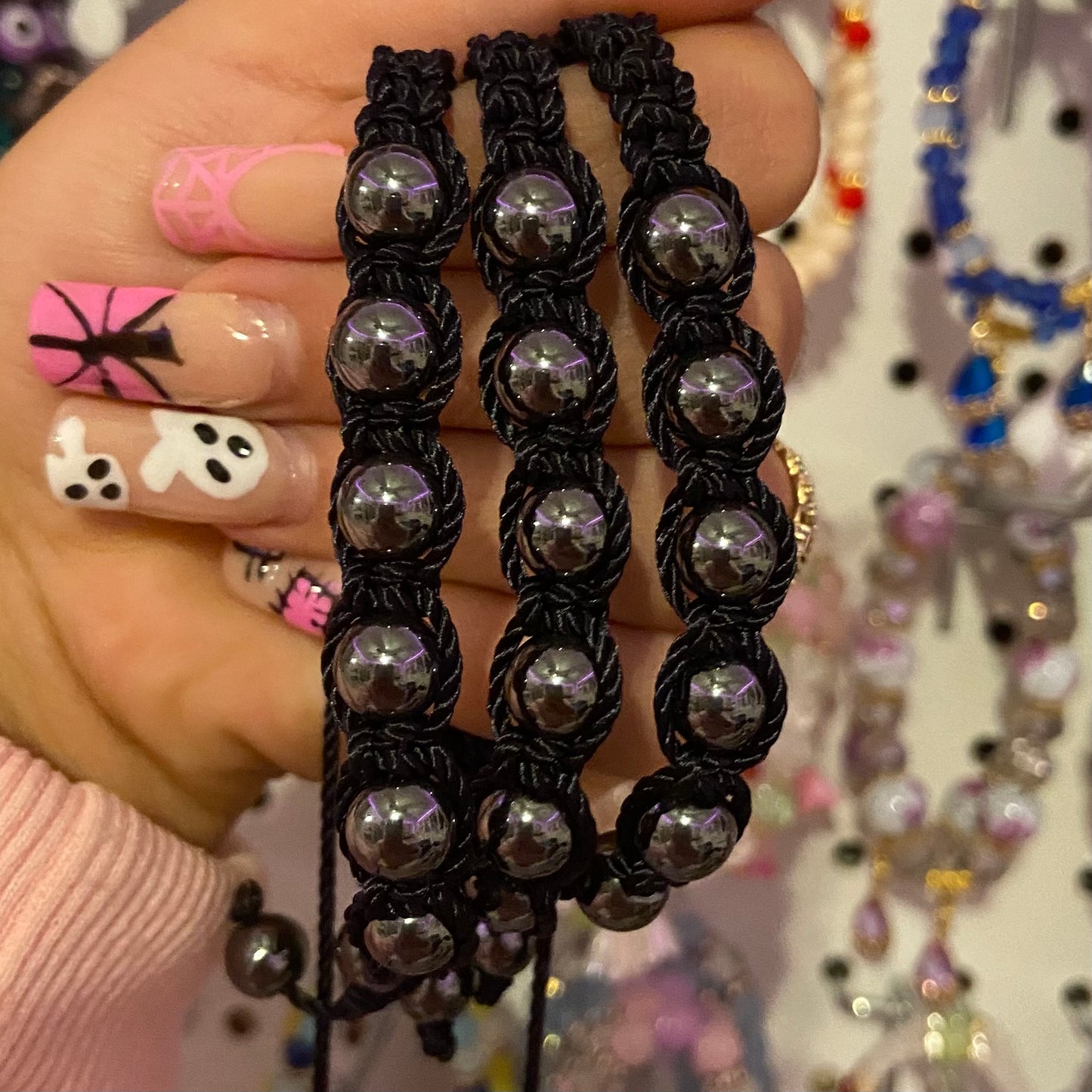 Metal beaded bracelet