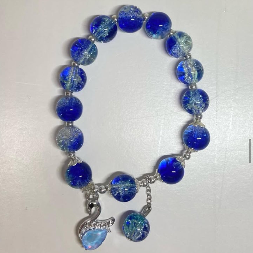 Swan charm bracelet